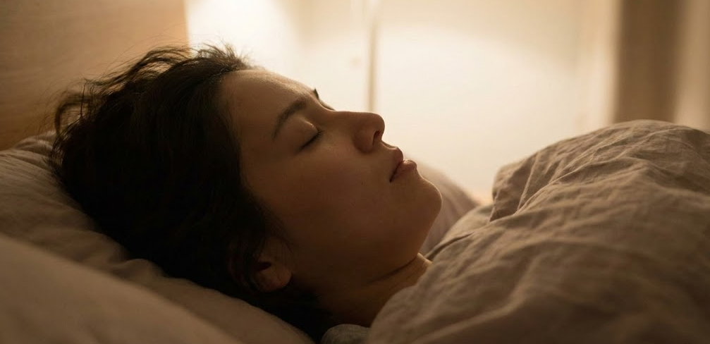  person sleeping peacefully