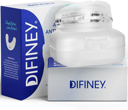 Difiney Advanced Anti Snoring Mouthpiece Device 4.0 - Customizable Adjustable Comfortable - Patent Pending Design