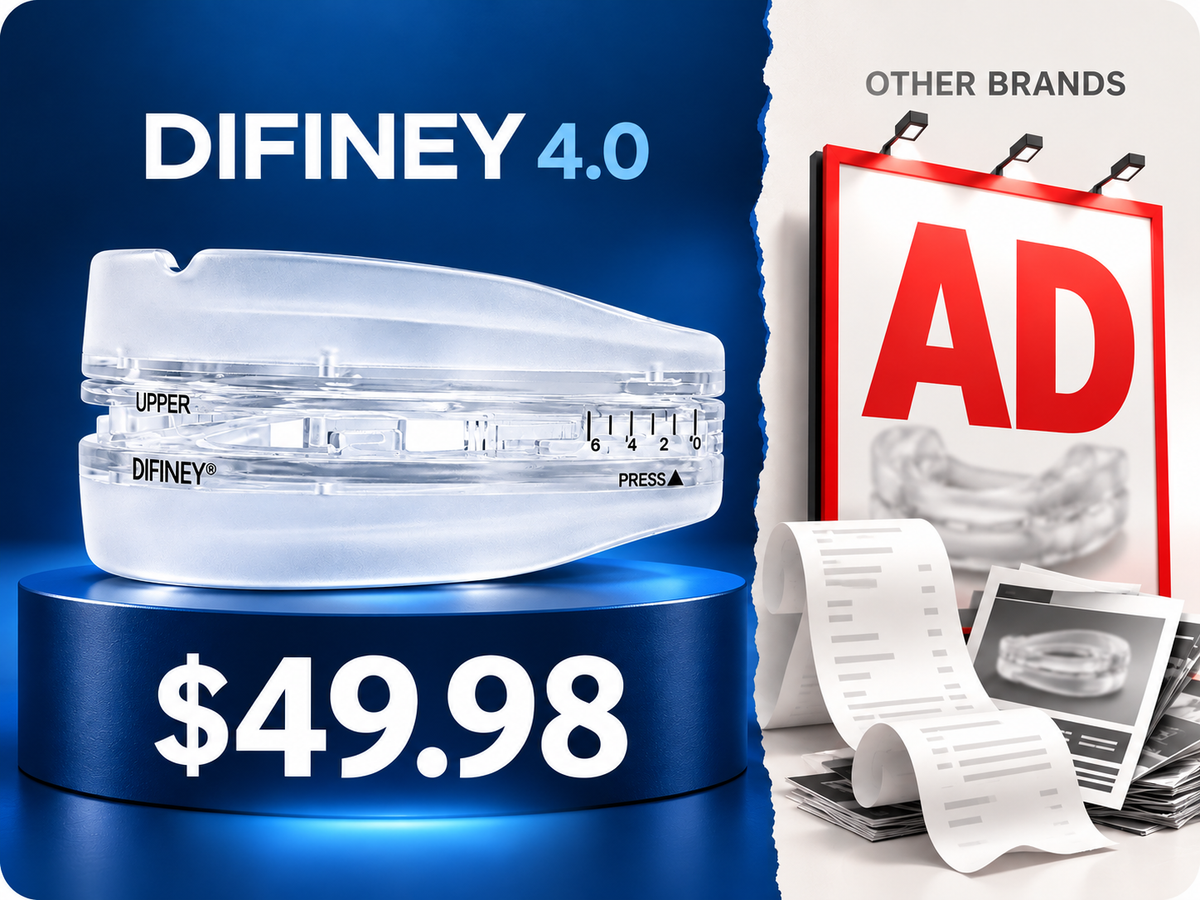 DIFINEY 4.0 at $49.98 next to other brands' advertising spend